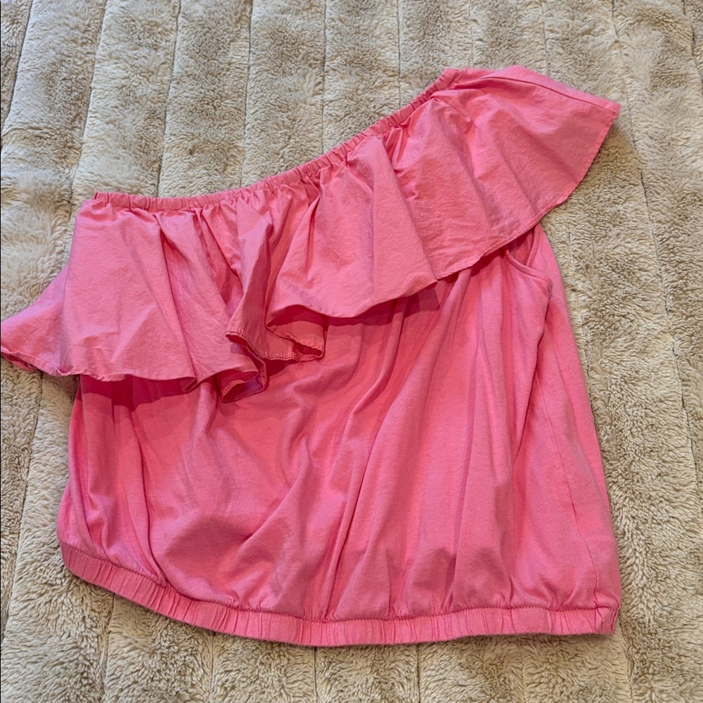 a new day Pink Off-Shoulder Tank Top